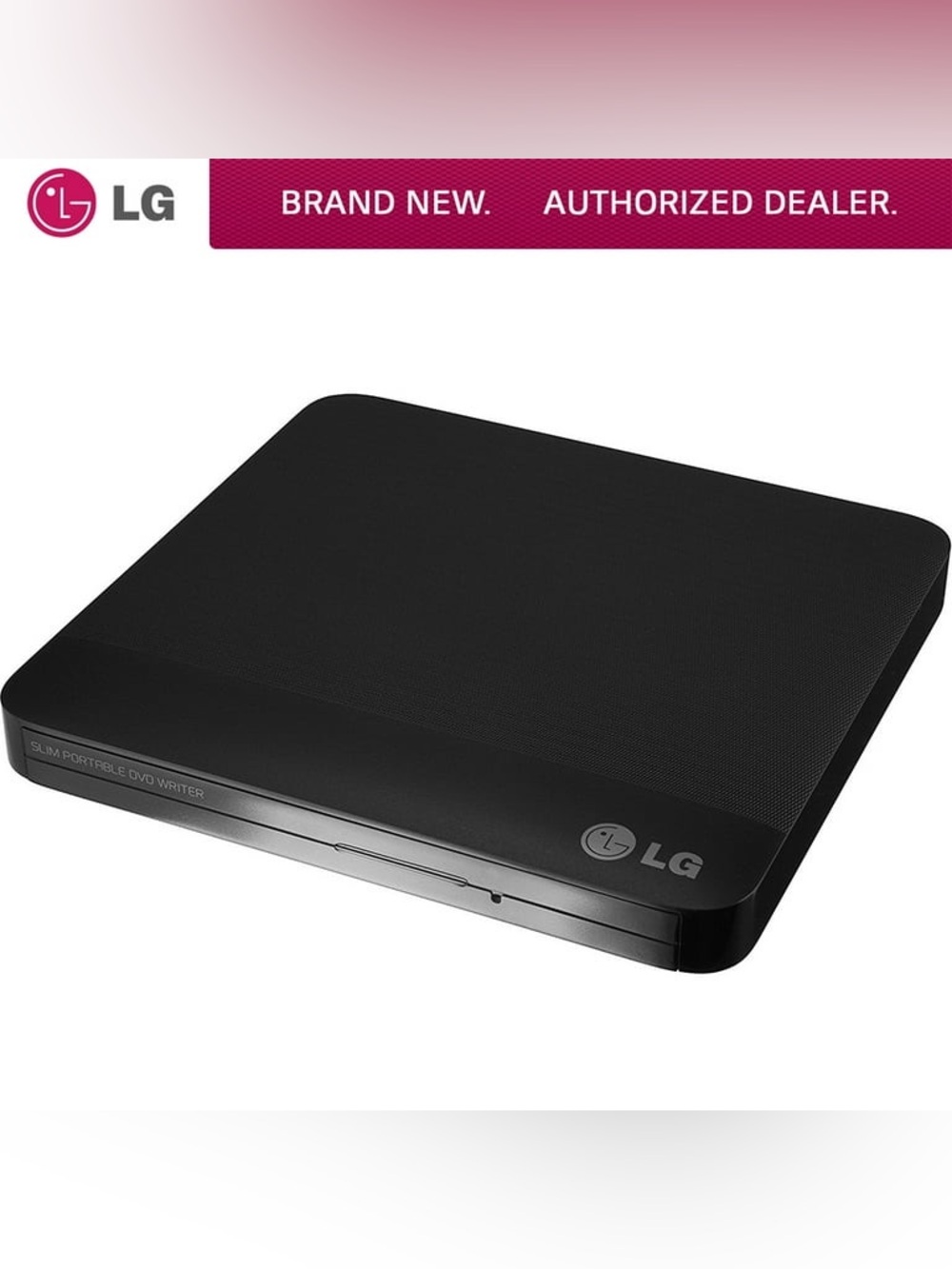 LG Slim Portable DVD Writer - Black